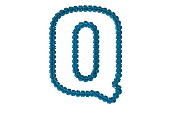 Alphabet Letter Q Applique