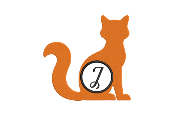 Cat Letter J: A Playful, Personalized Holiday Embroidery Staple