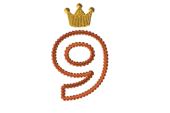 Crowned Number Nine: A Smart Embroidery Choice for Small Business Branding