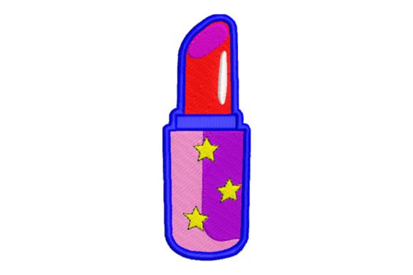 Small Lipstick Embroidery Design