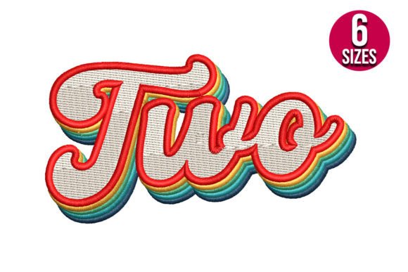 Two Retro: A Vintage Birthday Embroidery Design Worth Personalizing