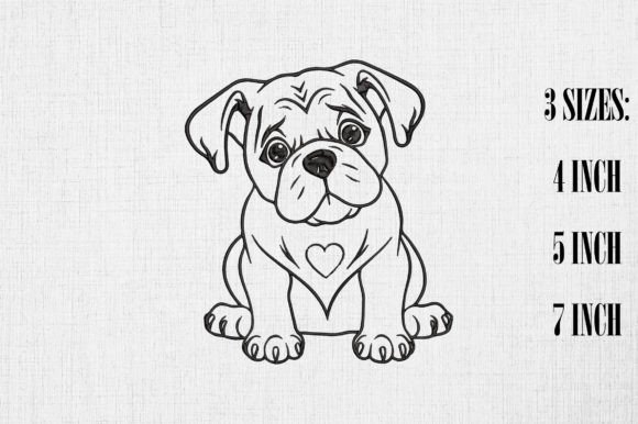 Valentine Cute Bulldog