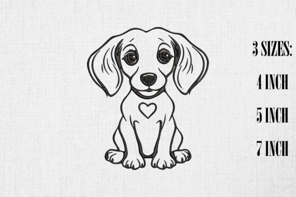 Valentine Cute Dachshund Dog